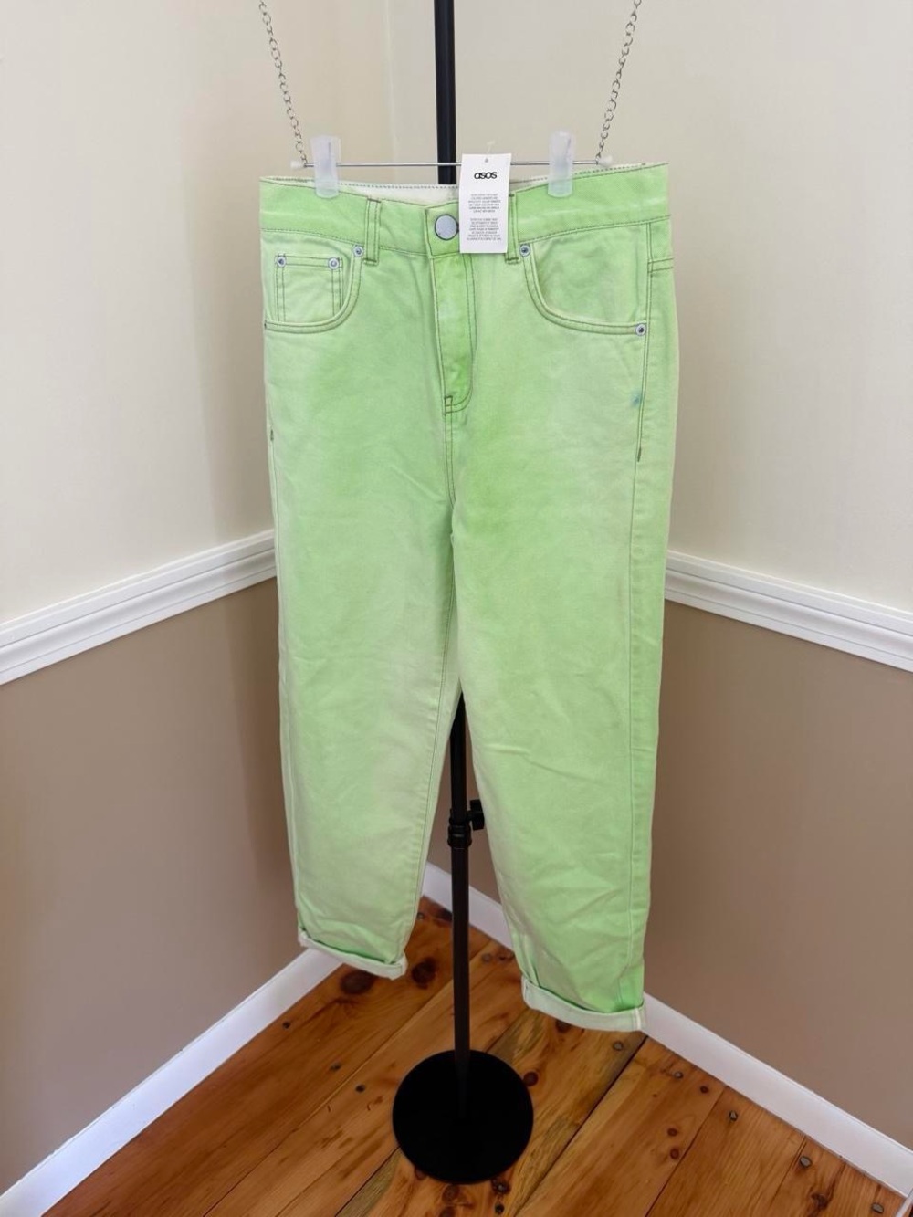 ASOS Neon Green Boyfriend Jeans